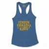 Tension Edukadha Kudu Women's Racerback Tank in Solid Royal Color