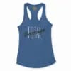Total Damage Women's Racerback Tank in Solid Royal Color