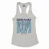 Sodhikkaraangada Women's Racerback Tank in Solid White Color
