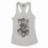 Thalaivaa Avatars Women's Racerback Tank in Solid White Color