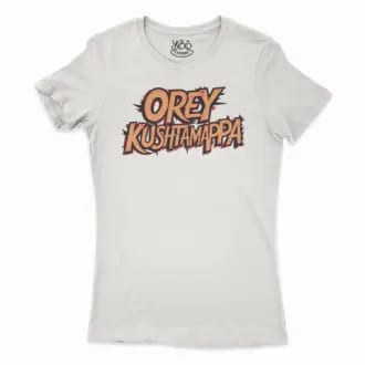Ore Kushtamappa Women’s T-Shirt in Solid White Color