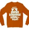 Echuuse Me Andha Korangu Bomma Ena Velai? Men/Unisex Long Sleeve T-Shirt in Texas Orange Color