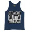 Straight Outta Tambaram Men/Unisex Tank Top in True Navy Color