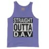 Straight Outta Dav Men/Unisex Tank Top in Violet Color