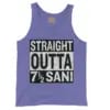 Straight Outta Sani - English Men/Unisex Tank Top in Violet Color