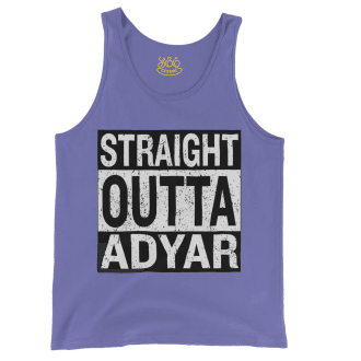 Straight Outta Adyar Men/Unisex Tank Top in Violet Color