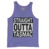 Straight Outta Tasmac Men/Unisex Tank Top in Violet Color