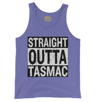 Straight Outta Tasmac Men/Unisex Tank Top in Violet Color