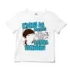 Edhu Da Darling Una Heavy Uh Like Panna Vechudhu Unisex Toddler T-Shirt in White Color