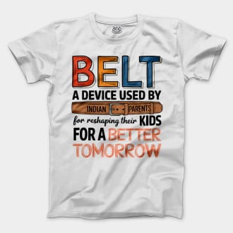 Belt A Device Men/Unisex T-Shirt in White Color