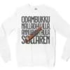 Odambukku Nalladhu Illa, Annubhavathula Sollaren (Black) Men/Unisex Long Sleeve Sweatshirt in White Color