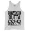 Straight Outta Vada Chennai Men/Unisex Tank Top in White Color