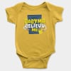 Babyma Belieuv Me Short Sleeve Baby Onesie in Yellow Color