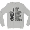 Naan Oru Dharava Sonna, Nooru Dharava Sonna Maadhiri (Black) Men/Unisex Long Sleeve T-Shirt in Ash Color
