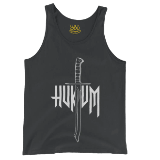 Hukum Men/Unisex Tank Top in Black Color