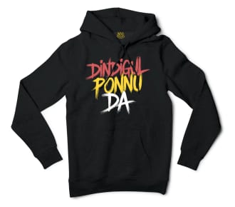 Dindigul Ponnu Da Men/Unisex Hoodie in Black Color