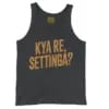 Kya Re, Settinga Men/Unisex Tank Top in Black Color