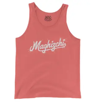 Maghizchi Men/Unisex Tank Top in Bright Salmon Color
