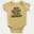 Bada Bejaara Pochu Ungakuda (Black) Short Sleeve Baby Onesie in Butter Color