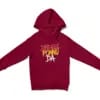 Dindigul Ponnu Da Unisex Youth Hoodie in Cardinal Red Color