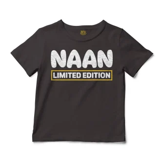 Naan Limited Edition Unisex Toddler T-Shirt in Charcoal Color