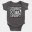 Straight Outta Chrompet Short Sleeve Baby Onesie in Charcoal Color