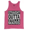 Straight Outta Stella Maris Men/Unisex Tank Top in Crunchberry Color