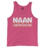 Naan Limited Edition Men/Unisex Tank Top in Crunchberry Color