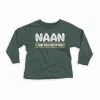 Naan Limited Edition Youth Unisex Sweatshirt in Forest Green Color