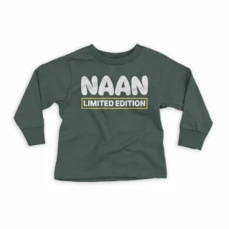 Naan Limited Edition Youth Unisex Sweatshirt in Forest Green Color
