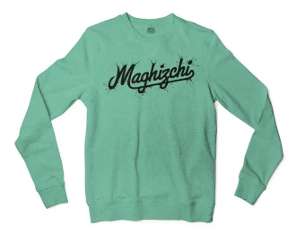 Maghizchi (Black) Men/Unisex Long Sleeve Sweatshirt in Heather Sport Dark Green Color