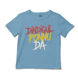 Dindigul Ponnu Da Unisex Toddler T-Shirt in Light Blue Color