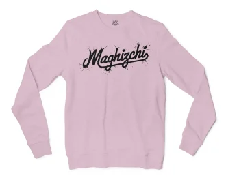 Maghizchi (Black) Men/Unisex Long Sleeve T-Shirt in Light Pink Color