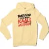 Paakaththana Porra Indha Kaali Oda Aatatha (Black) Men/Unisex Hoodie in Light Yellow Color