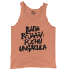Bada Bejaara Pochu Ungakuda (Black) Men/Unisex Tank Top in Melon Color