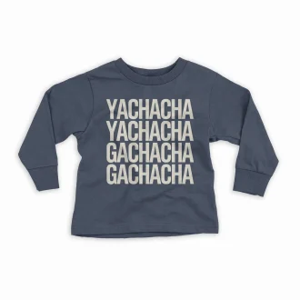 Yachacha Yachacha, Gachacha Gachacha Youth Unisex Sweatshirt in Navy Color