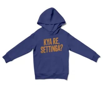 Kya Re, Settinga Unisex Youth Hoodie in Purple Color