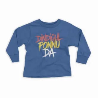 Dindigul Ponnu Da Youth Unisex Sweatshirt in Royal Color