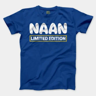 Naan Limited Edition Men/Unisex T-Shirt in Royal Color