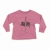 Hukum (Black) Youth Unisex Sweatshirt in Safety Pink Color