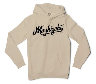 Maghizchi (Black) Men/Unisex Hoodie in Sandstone Color