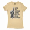 Naan Oru Dharava Sonna, Nooru Dharava Sonna Maadhiri (Black) Women's T-Shirt in Solid Banana Cream Color
