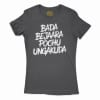 Bada Bejaara Pochu Ungakuda Women's T-Shirt in Solid Black Color