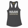 Naan Limited Edition Women's Racerback Tank in Solid Black Color