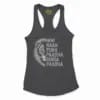 Inni Naan Pora Paadha, Singha Paadhai Women's Racerback Tank in Solid Black Color
