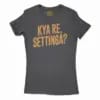 Kya Re, Settinga Women's T-Shirt in Solid Black Color