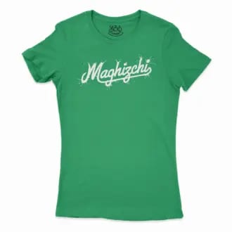 Maghizchi Women's T-Shirt in Solid Kelly Green Color