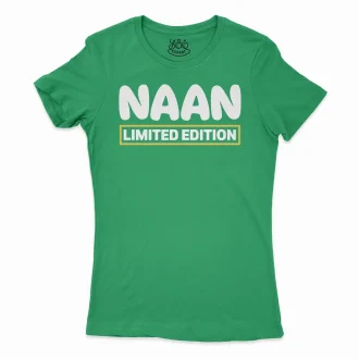 Naan Limited Edition Women's T-Shirt in Solid Kelly Green Color