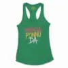 Dindigul Ponnu Da Women's Racerback Tank in Solid Kelly Green Color