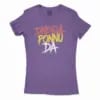 Dindigul Ponnu Da Women's T-Shirt in Solid Purple Rush Color